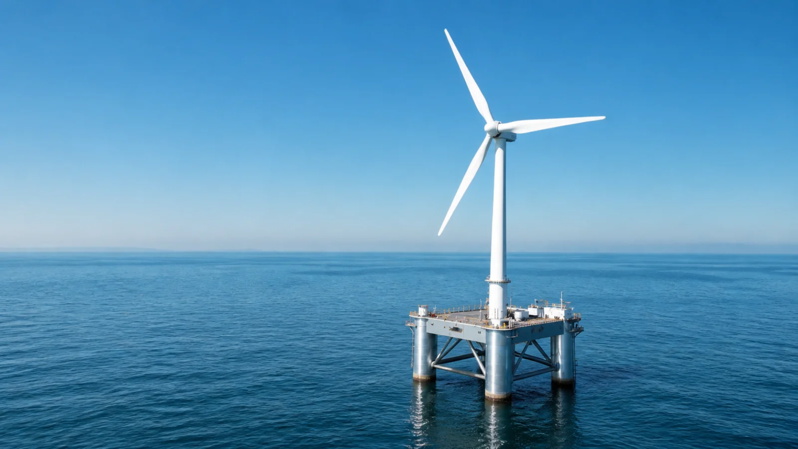 Offshore wind power platform and oil drilling platform with cable transit installations