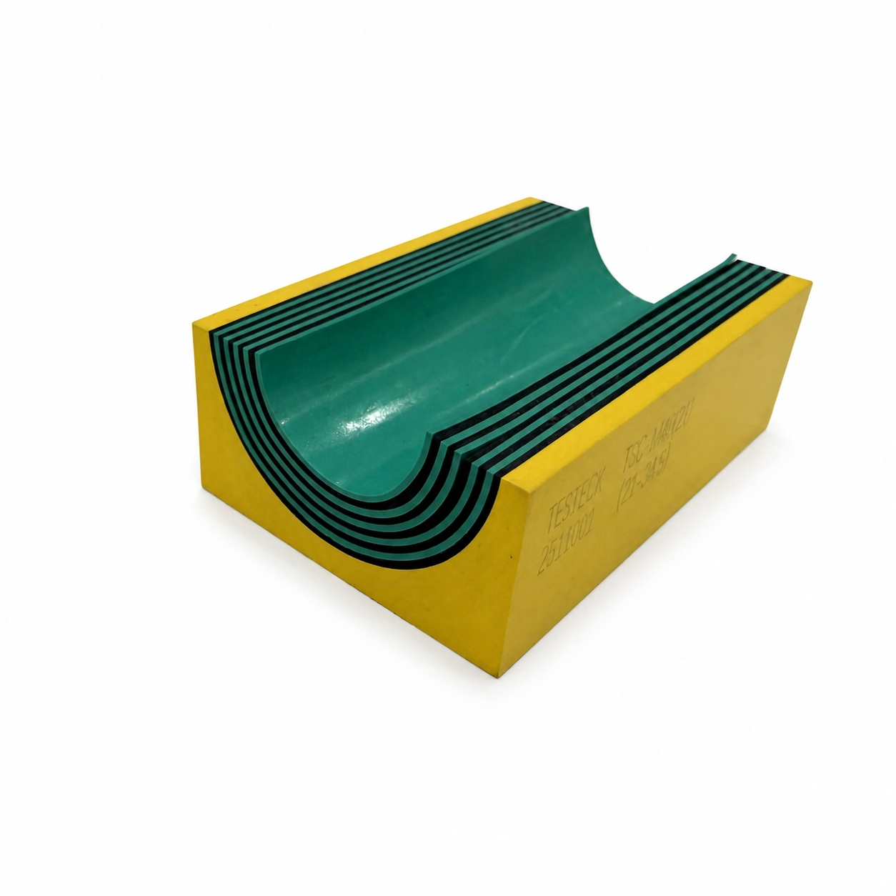 Watertight Rubber Module Sealing Compressed rubber modules expanding under compression to create watertight, gas-tight seal (ID#2)