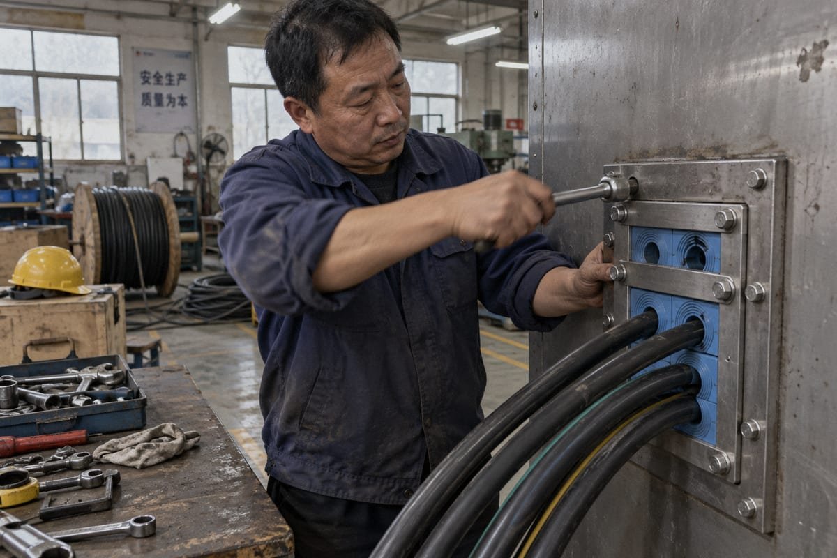 How Does a Wedge Compression Block in Multi Cable Transit Work?