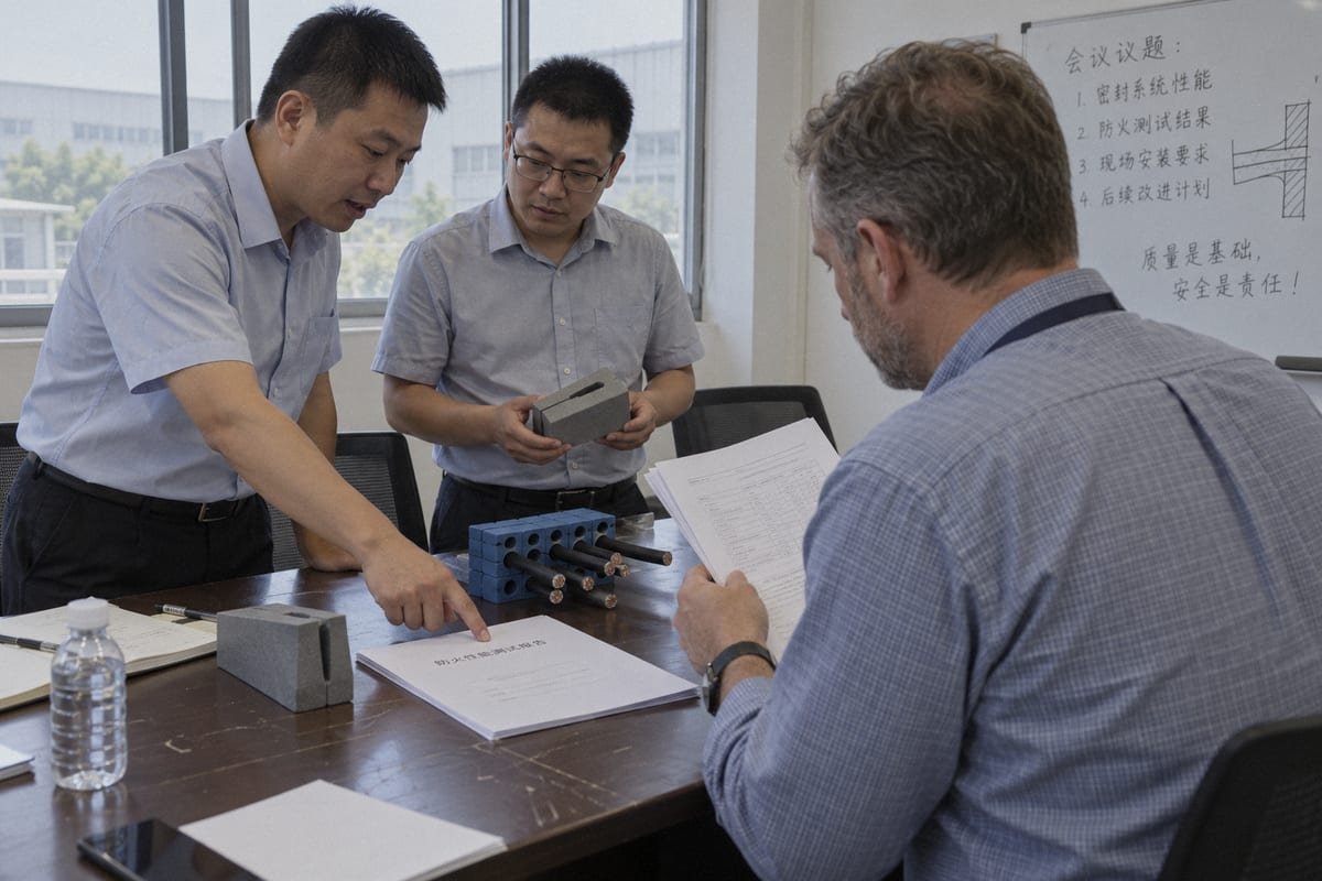 Certified test reports verifying compression force and sealing performance before specification (ID#3)