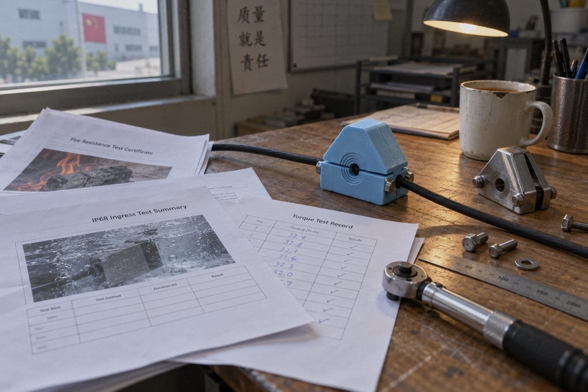 Choosing correct wedge compression block size for mixed cable diameter modules (ID#5)