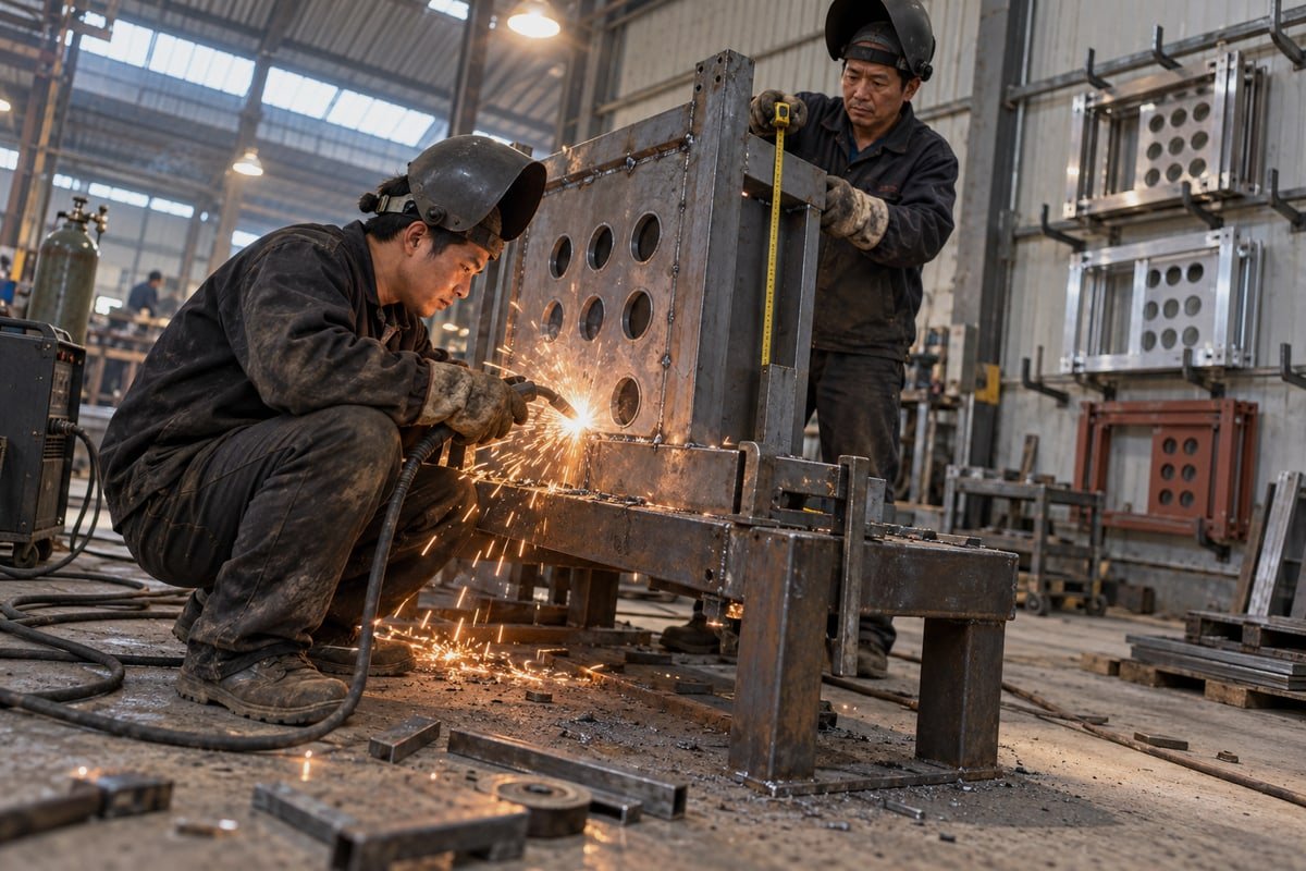 Comparison guide for choosing carbon steel, stainless steel, or aluminum MCT frames by application (ID#2)
