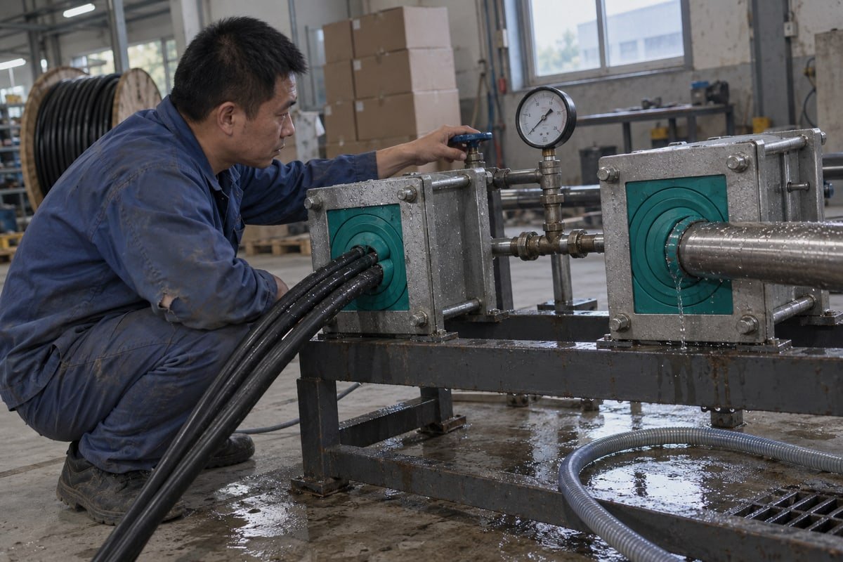 Sealing performance differences between cable jacket compression and rigid pipe watertightness in MCT systems (ID#2)