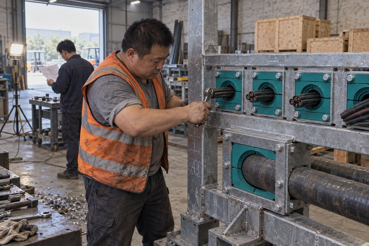 Choosing correct module types for mixed cable and pipe penetrations within a single transit frame (ID#5)