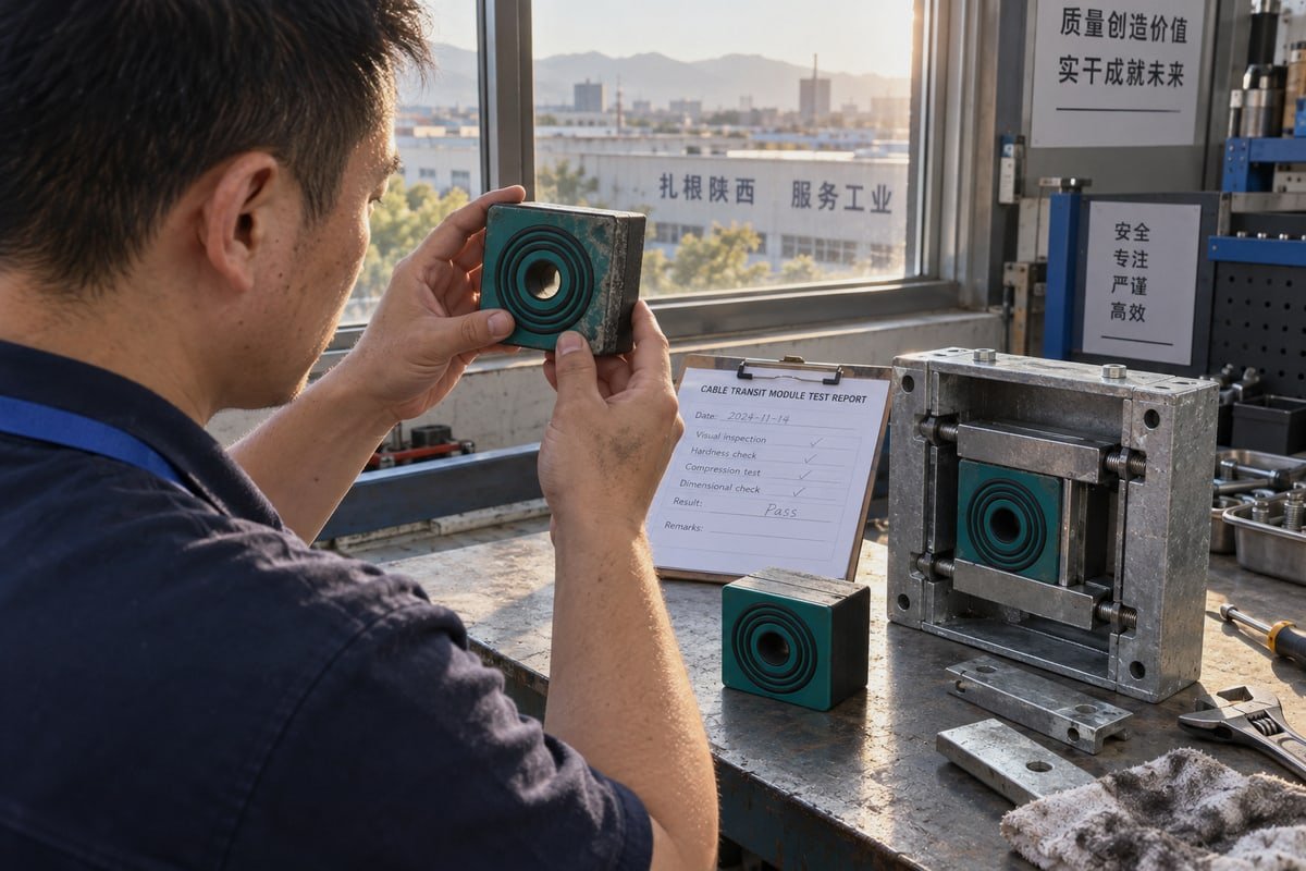 Inspection checklist for verifying usable shelf life of stocked MCT modules before installation (ID#4)