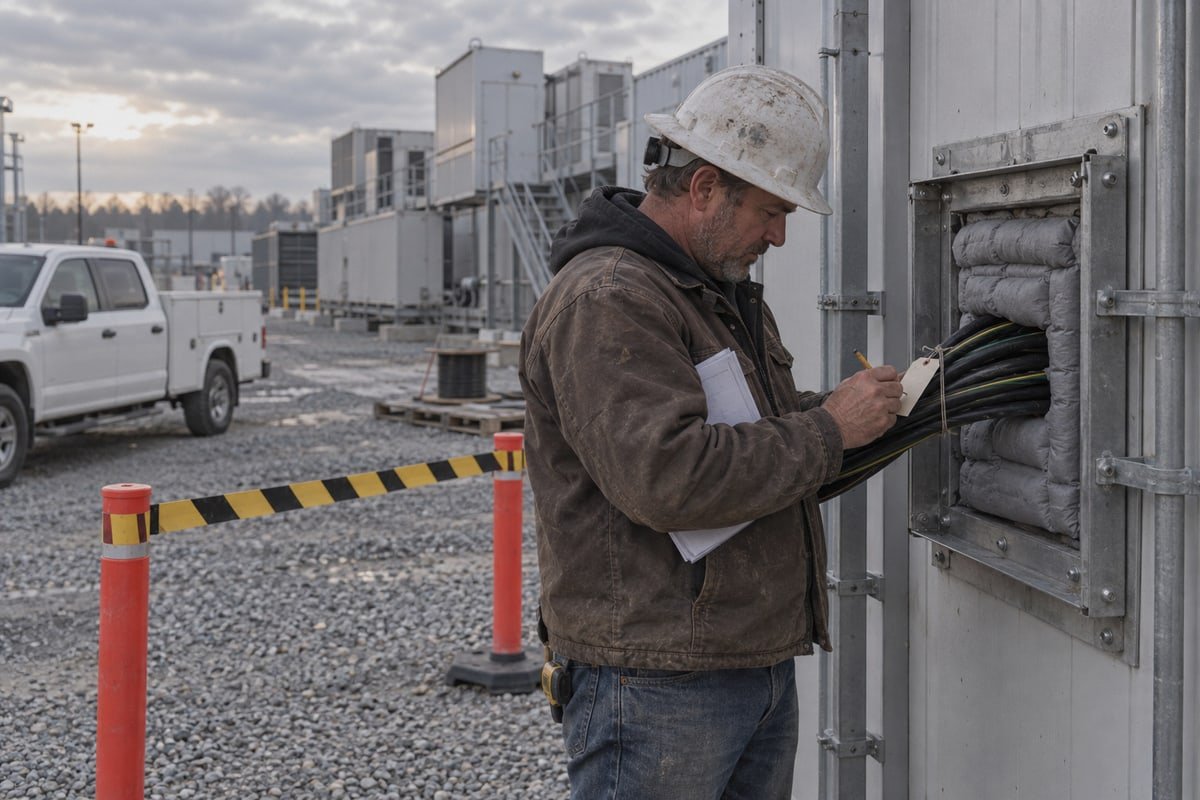 Technician installing drop-in second-source MCT module matching original frame specifications (ID#5)