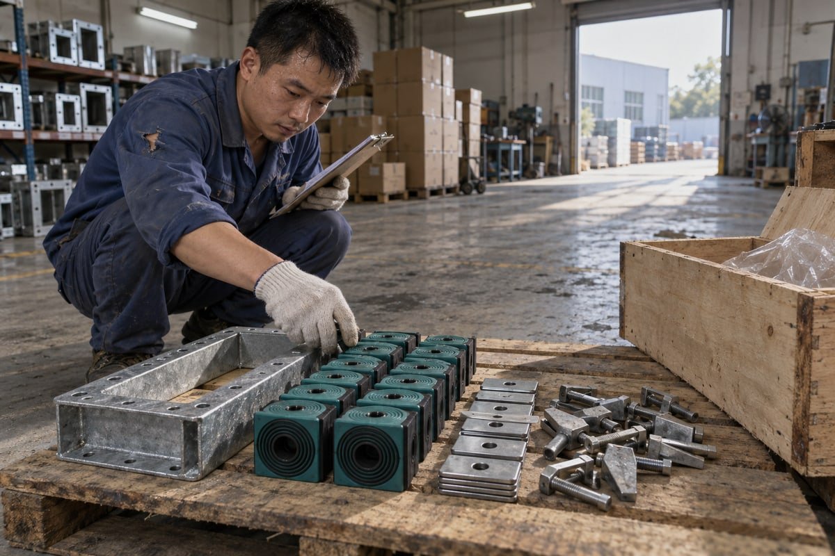Verifying supplier certification and test documents like ISO and fire rating reports (ID#3)