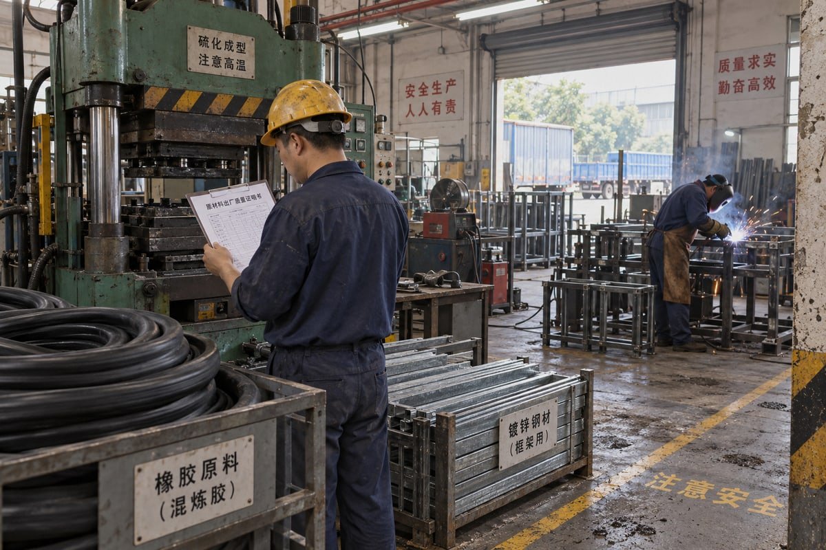 Equipment lists, mill certificates and test reports confirm in-house MCT manufacturing capability (ID#2)