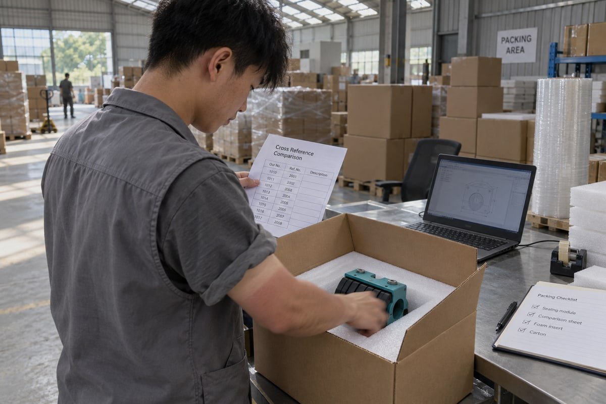 Certification documents comparing standard and custom sealing systems including fire and IP68 tests (ID#4)
