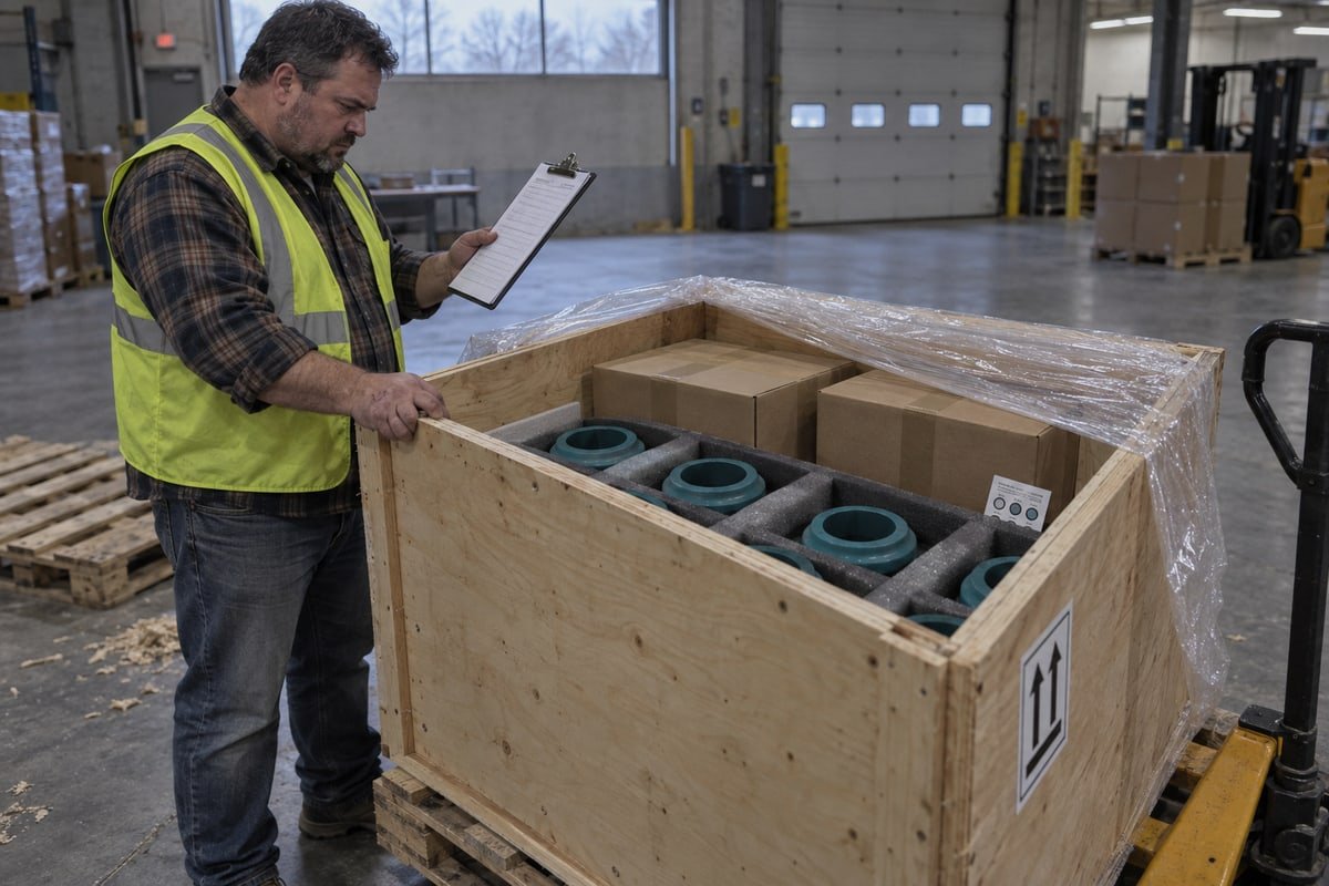 Pre-shipment inspection checklist confirming MCT systems arrive undamaged and installation ready (ID#5)