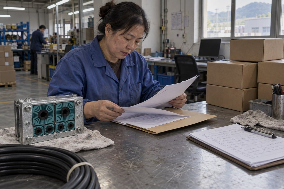 Checklist of test documents and certificates to request from a Chinese MCT manufacturer (ID#2)