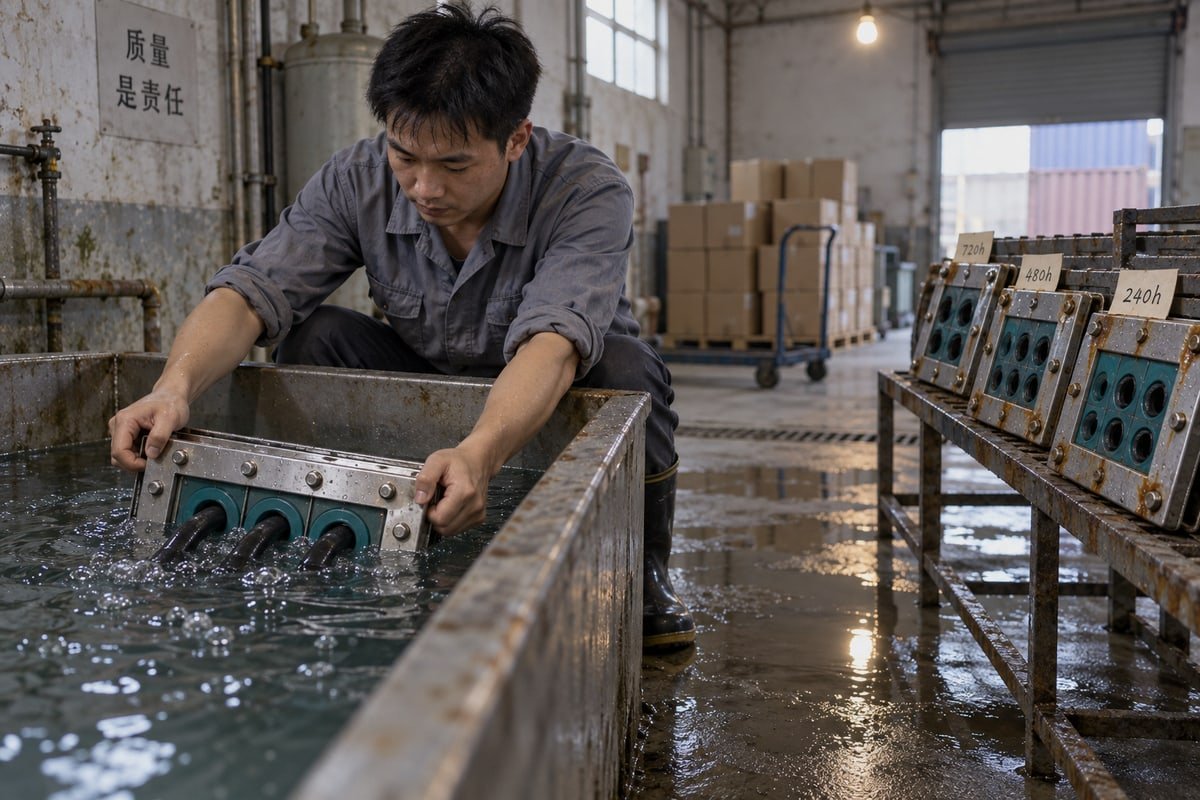 Documentation checklist for verifying salt spray test results before qualifying a new MCT supplier (ID#5)