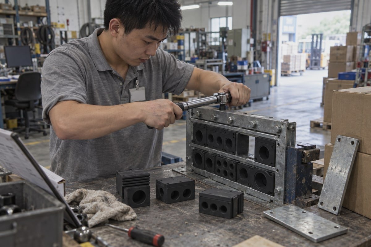 MCT Module Sizing Step-core module sizes accommodating fiber optic, armored, and high-voltage cable diameters (ID#4)