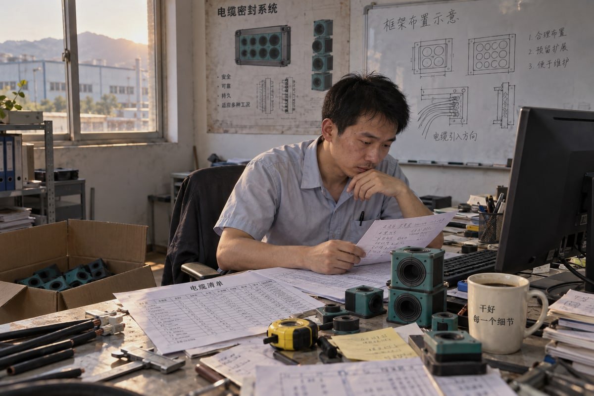 Cable schedule and aperture data sent to manufacturer for MCT selection guidance (ID#2)