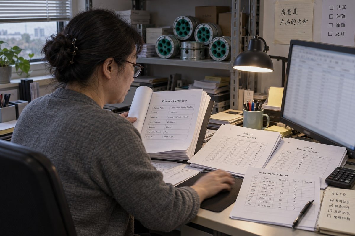 Certification Verification Steps Verifying genuine flag state certifications from a Chinese MCT manufacturer through class registers (ID#2)