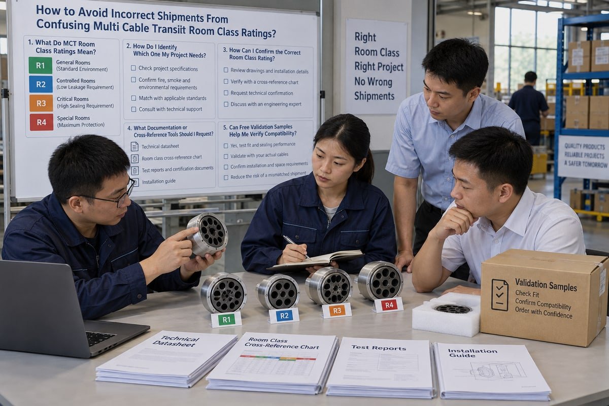 How to Avoid Incorrect Shipments From Confusing Multi Cable Transit Room Class Ratings?