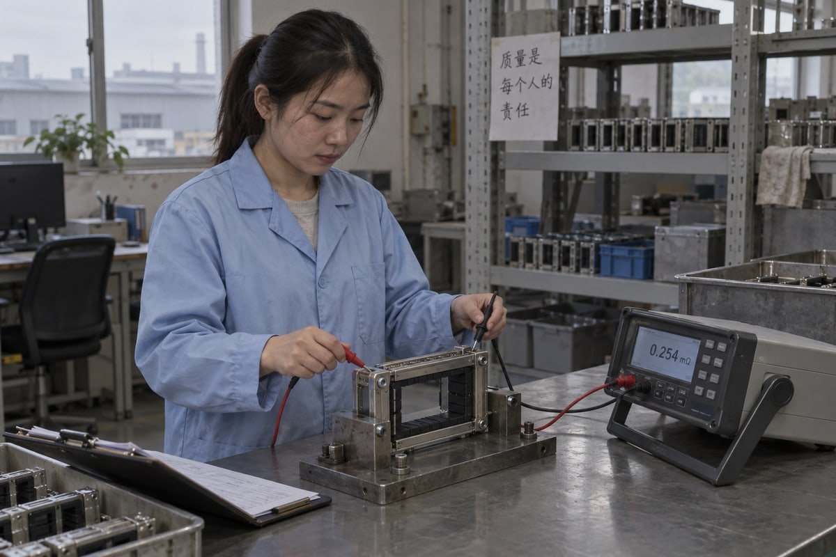 Torque and resistance test data confirms shielding module supplier grounding qualification (ID#3)