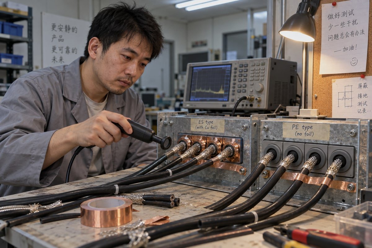 Shielding performance requirements to suppress VFD-generated EMI in E-House cable entries (ID#2)