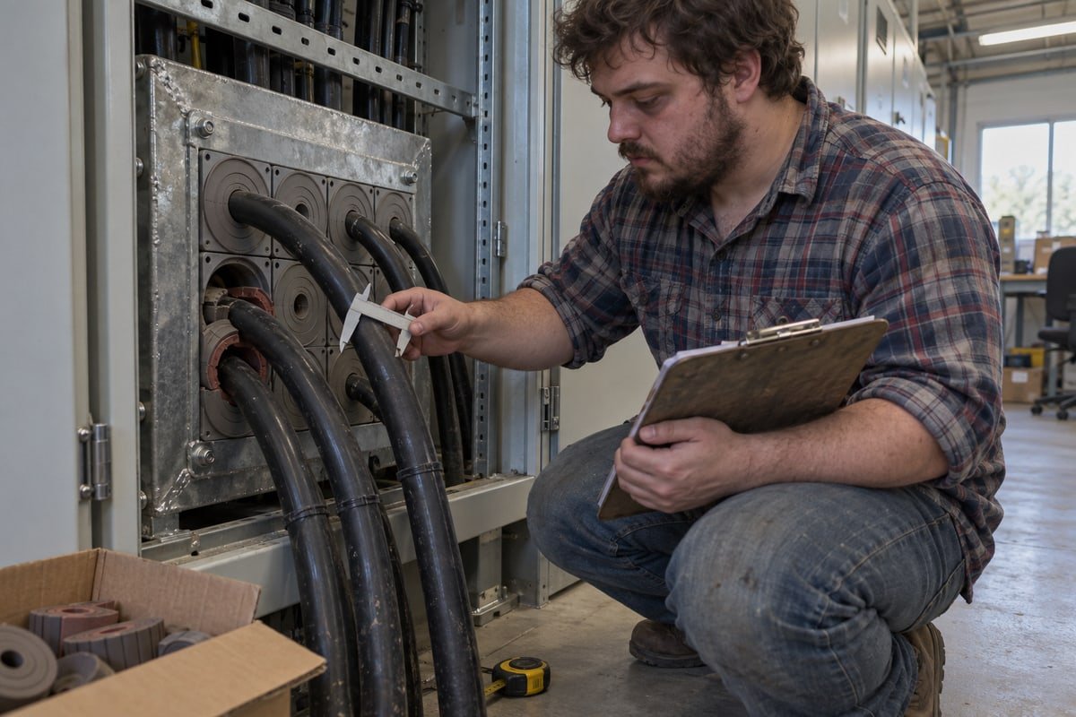 Cable schedule recording diameter and module configuration data for audit tracking (ID#3)