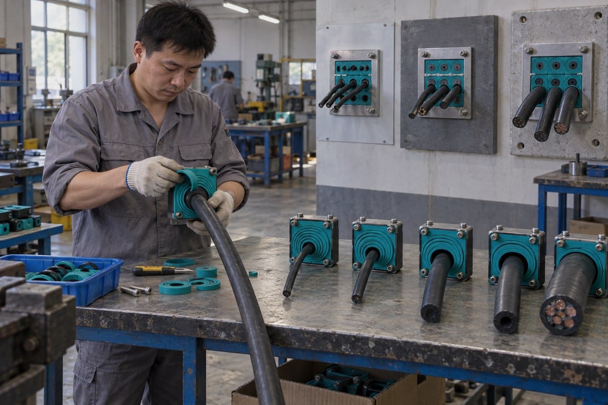 MCT Validation Samples Validation samples and CAD STEP files for testing universal cable entry standards before purchase (ID#4)