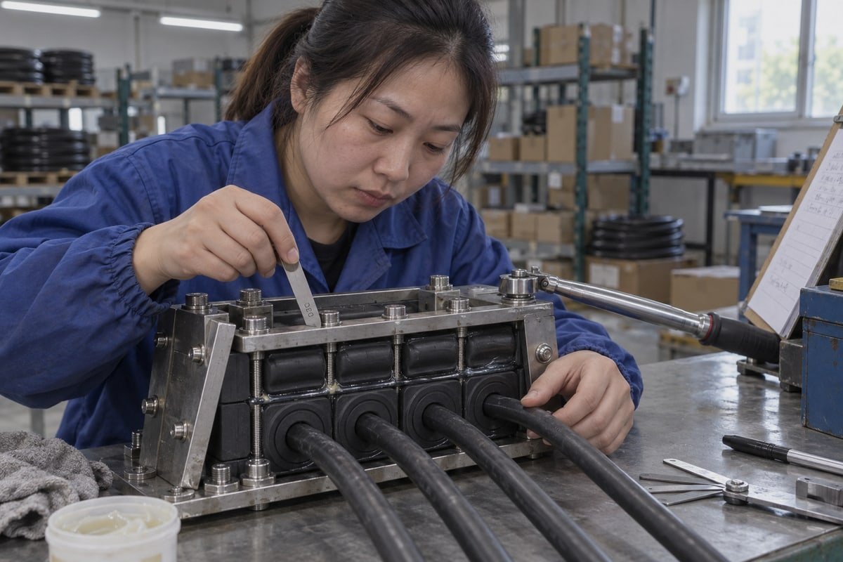 Field checks to detect loosened MCT sealing modules using torque wrench and feeler gauge (ID#2)