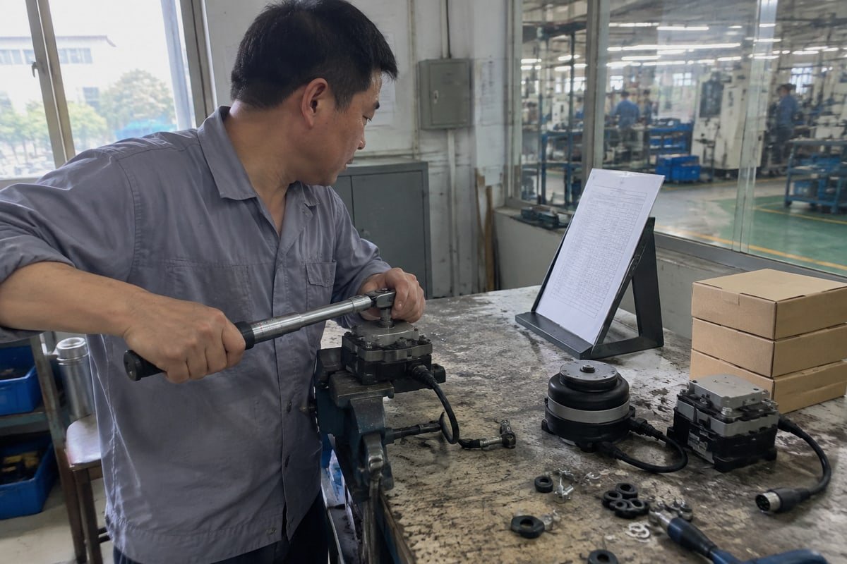 Correct re-tightening torque specifications for TSR and TSC compression units after shipping (ID#3)