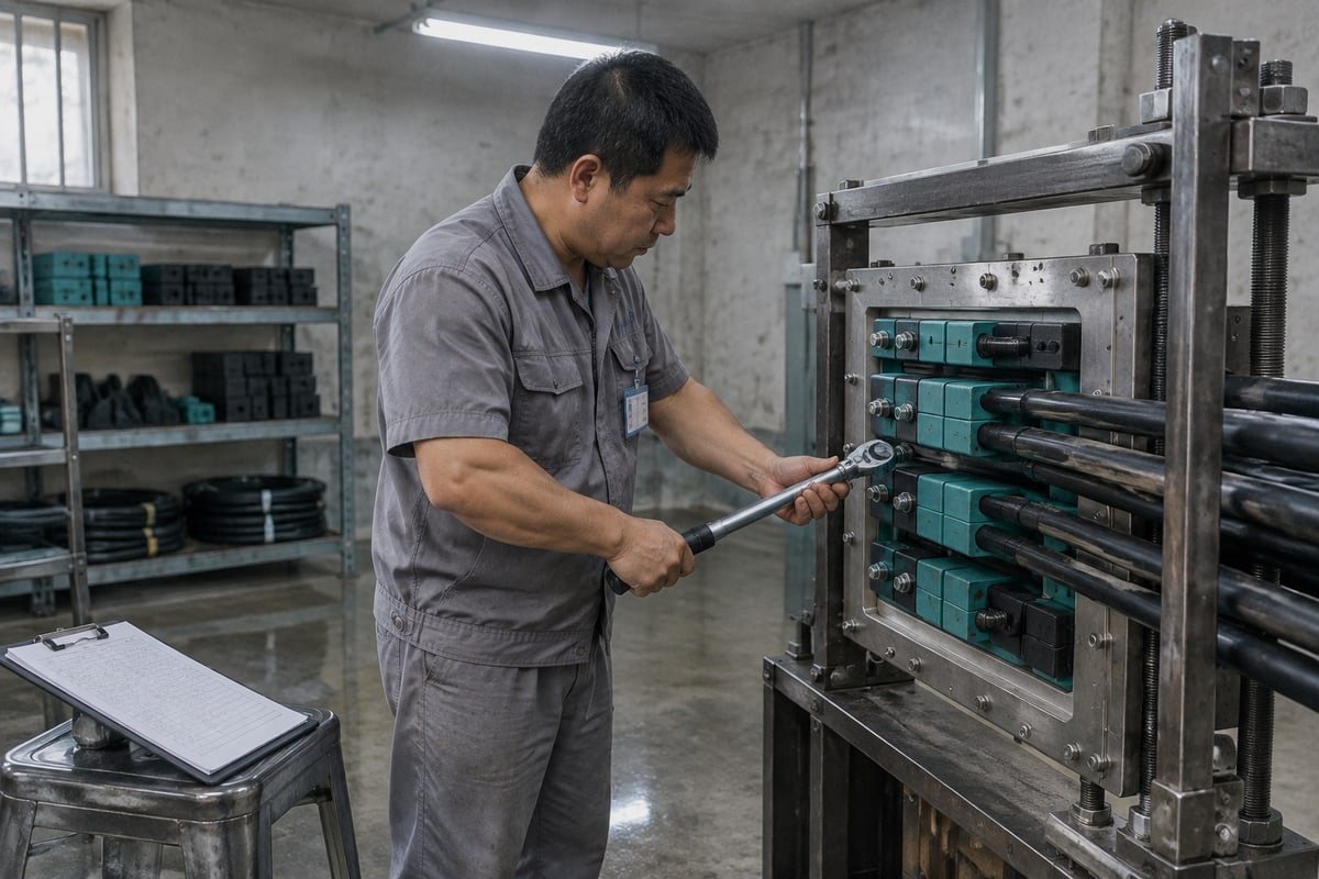 Verifying compression and torque on sealing modules to meet IP68 gas tight standards (ID#3)