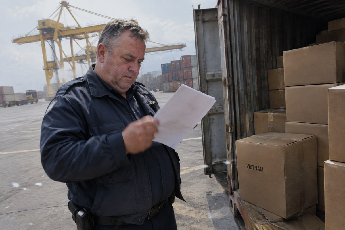 Required origin documents from MCT suppliers include Certificate of Origin, invoice, and packing list (ID#4)