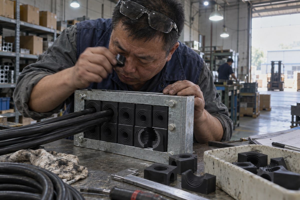 Checking validation samples for NRTL markings, module dimensions, and halogen-free composition compliance (ID#5)