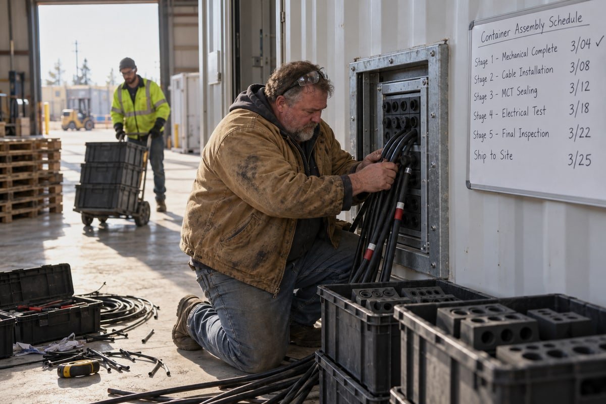 Coordinating customs documents and delivery windows for phased MCT construction deliveries (ID#5)