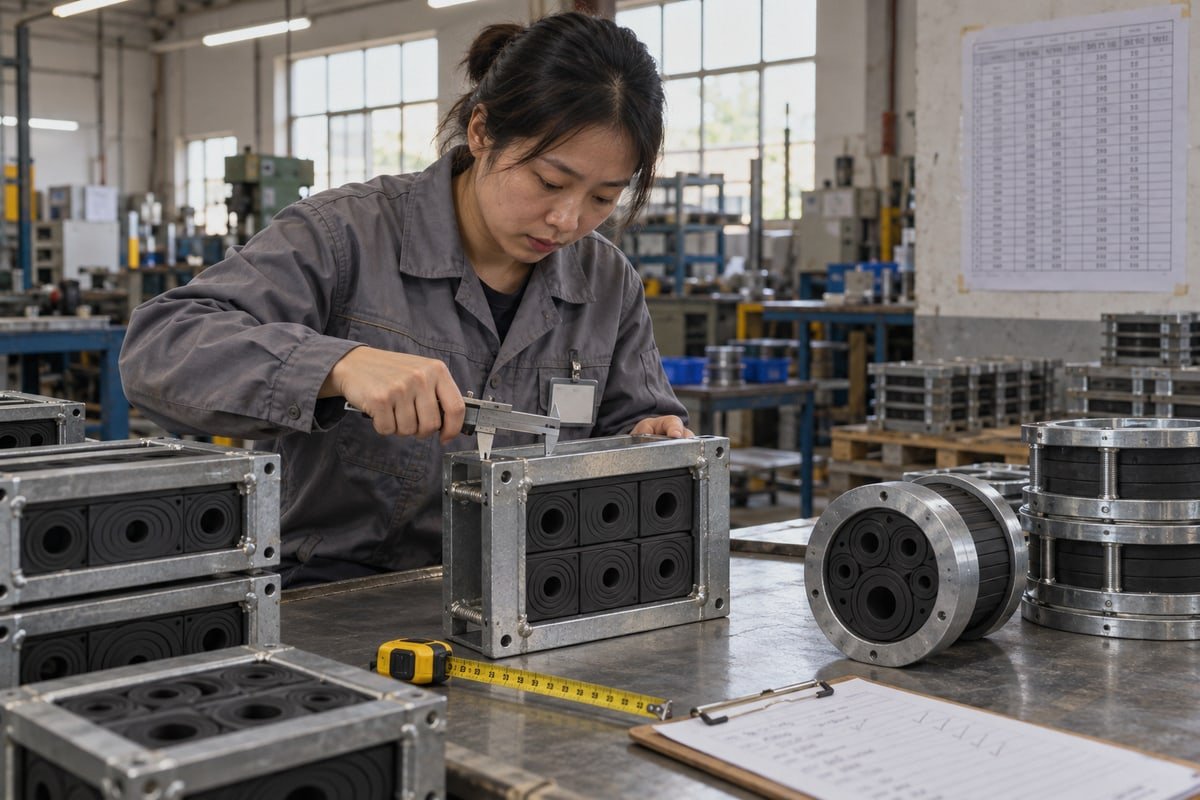 Checklist for verifying module dimensions, EPDM hardness, and packaging during pre-shipment inspection (ID#2)
