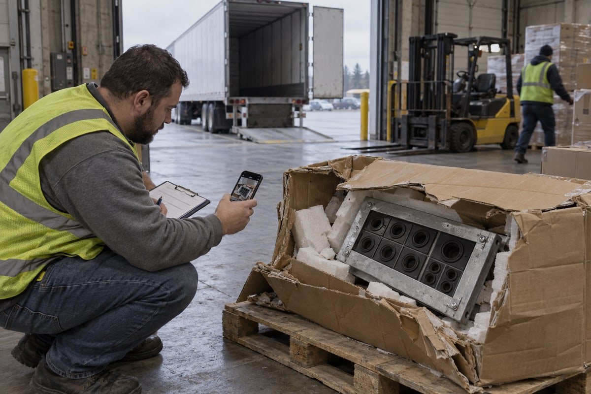 Steps to document post-arrival cable damage and support a valid MCT warranty claim (ID#3)